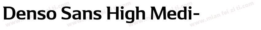 Denso Sans High Medi字体转换